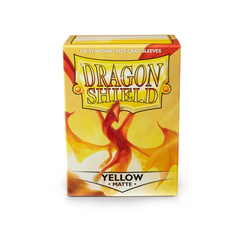 Dragon Shield Matte Standard Sleeves - Yellow (100-Pack)