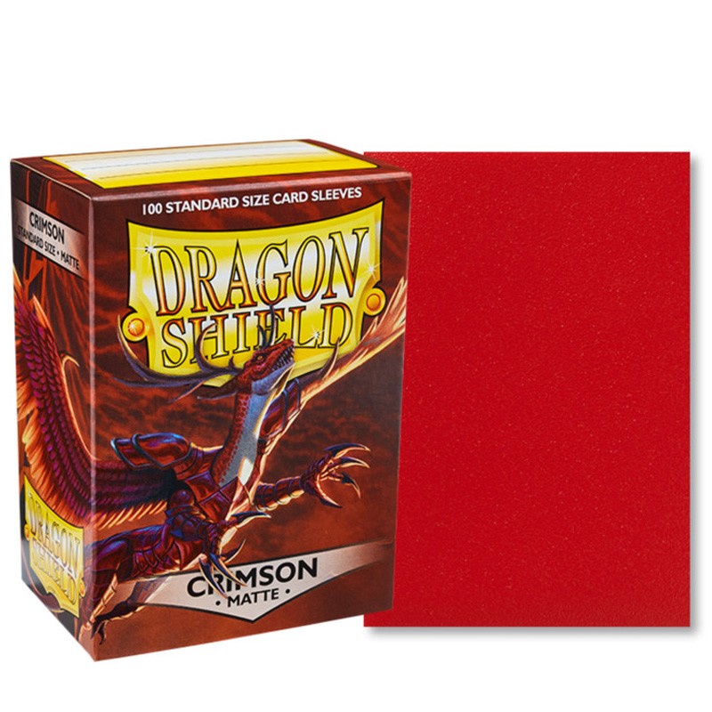 Dragon Shield Matte Standard Sleeves - Crimson (100-Pack)