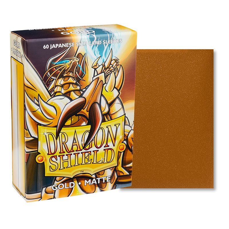 Dragon Shield Matte Japanese Sleeves - Gold (60-Pack)