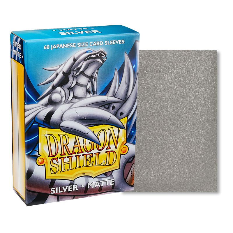 Dragon Shield Matte Japanese Sleeves - Silver (60-Pack)