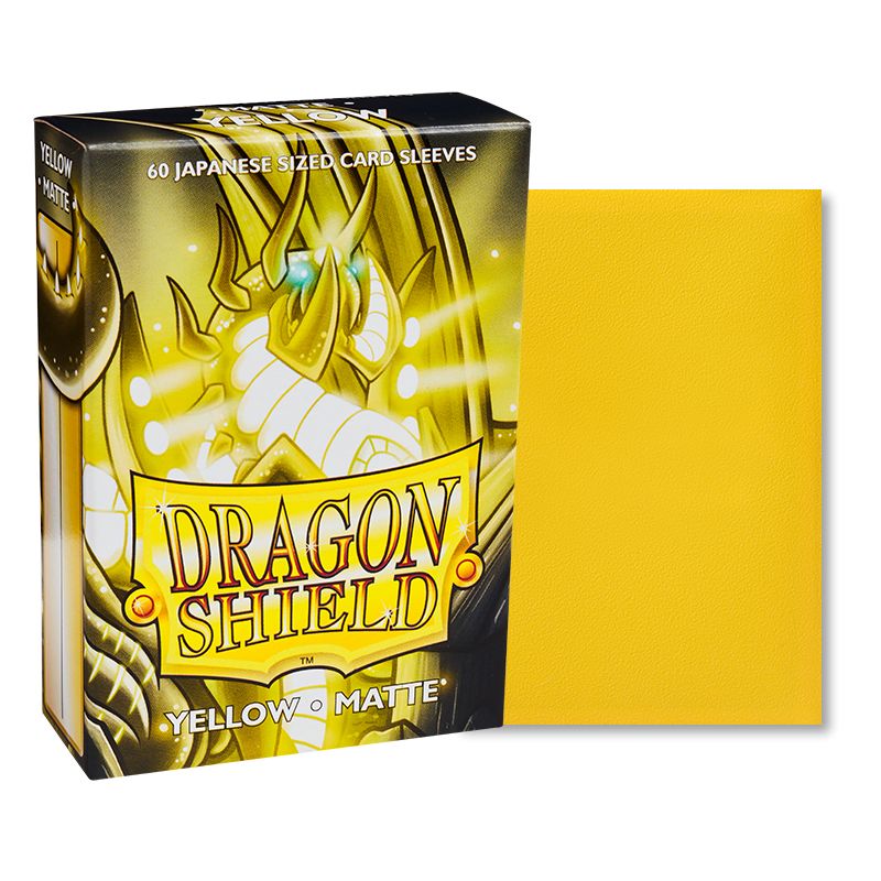 Dragon Shield Matte Japanese Sleeves - Yellow (60-Pack)