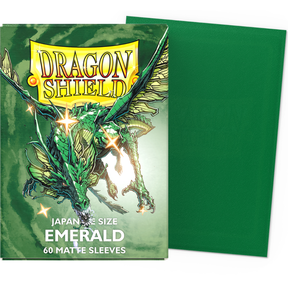 Dragon Shield Matte Japanese Sleeves - Emerald Sleeves (60-Pack)