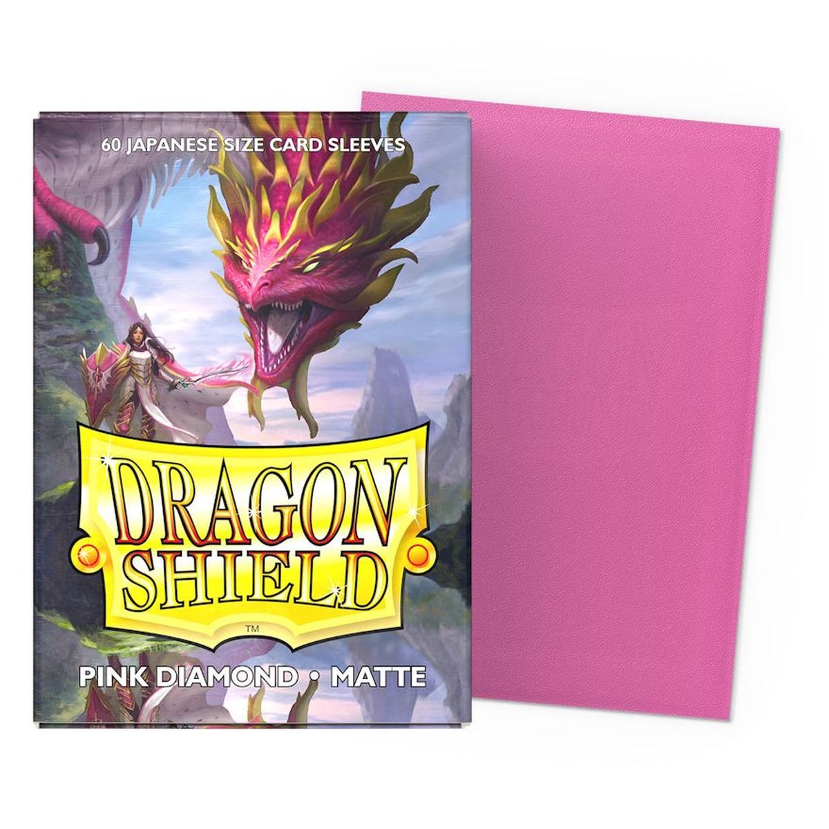 Dragon Shield Matte Japanese Sleeves - Pink Diamond (60-Pack)