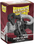 Dragon Shield Non-Glare Matte Standard Sleeves - Blood Red (100-Pack)