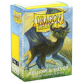 Dragon Shield Matte Standard Sleeves - Mat Yellow & Silver (100-Pack)
