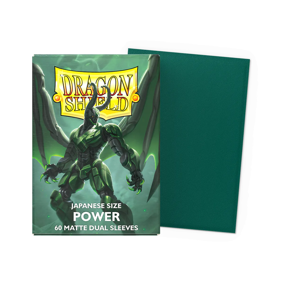 Dragon Shield Dual Matte Japanese Sleeves - Power Green (60-Pack)